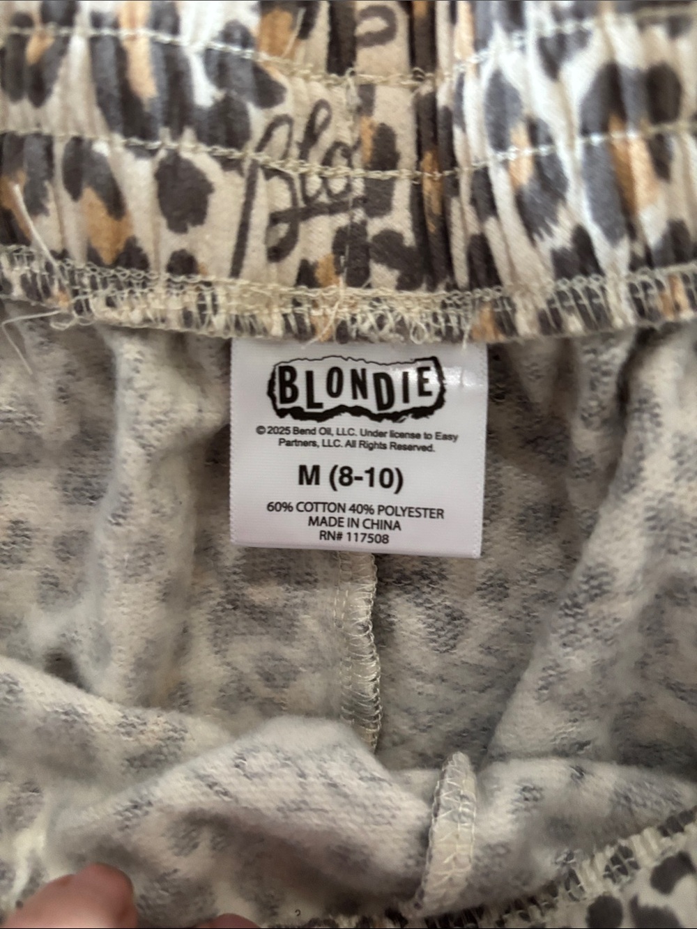 EUC Blondie Graphic Tee and Leopard Print Shorts Set - Lounge Pajamas - Picture 2 of 5